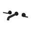Tenet 2-Handle Wallmount Widespread Bathroom Faucet (Matte Black), LG49-TNT2B