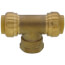3/4" Push Fit x 3/4" Push Fit x 3/4" Female Tee (Lead Free)