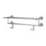 Tisbury 24" Towel Rack w/ Two Hanging Hooks (Polished Chrome), BTR-TB2C
