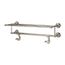 Tisbury 24" Towel Rack w/ Two Hanging Hooks (Polished Nickel), BTR-TB2D
