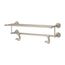 Tisbury 24" Towel Rack w/ Two Hanging Hooks (Brushed Nickel), BTR-TB2K