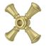 Tisbury Optional Cross Handle - Diverter (Brushed Gold), HHL-016TBBG