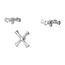 Tisbury 3-Handle Tub Filler Cross Handle Kit (Polished Chrome), HHL-LG6-TBC