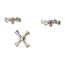 Tisbury 3-Handle Tub Filler Cross Handle Kit (Polished Nickel), HHL-LG6-TBD