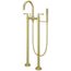 Tisbury Traditional Free-standing Tub Filler w/ Hand Shower (Brushed Gold), LG6-1TBBG