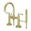 Tisbury Deck Mounted Tub Filler w/ Hand Shower (Brushed Gold), LG6-2TBBG