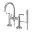 Tisbury Deck Mount 2-Handle Tub Filler w/ Hand Shower (Polished Chrome), LG6-2TBC
