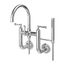 Tisbury Wall Mount 2-Handle Tub Filler w/ Hand Shower (Polished Chrome), LG6-3TBC