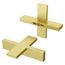 Verve Cross Handle Kit for Widespread, Roman Tub and Thermostatic Shower (Brushed Gold), HHL-VRVXBG
