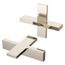 Verve Cross Handle Kit for Widespread, Roman Tub and Thermostatic Shower (Polished Nickel), HHL-VRVXD