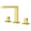 Verve 2-Handle 8 in - 15" Widespread Bathroom Faucet without Handles with Square Spout (Brushed Gold), LG49-VRV2BG