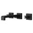 Verve 2-Handle 8" Widespread Wall Mount Bathroom Faucet without Handles with Ribbon Spout, Valve Not Included (Matte Black) LG49-VRV3B