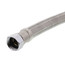 3/4" Push Fit x FIP Braided Hose Water Heater Connector, Lead Free (12" Length)