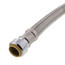 3/4" Push Fit x FIP Braided Hose Water Heater Connector, Lead Free (18" Length)