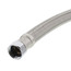 3/4" Push Fit x FIP Braided Hose Water Heater Connector, Lead Free (24" Length)