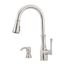 Wheaton 1-Handle Pull-Down Kitchen Faucet w/ Soap Dispenser (Stainless Steel), GT529-WH1S