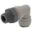 1/2" x 3/8" OD BSPT Swivel Elbow