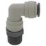 1/2" x 1/2" OD BSPT Swivel Elbow