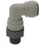3/8" x 1/2" OD NPTF Swivel Elbow