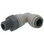 3/8" x 1/2" OD NPTF Swivel Elbow
