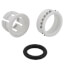 3/8" OD White Plastic Half Cartridge (Acetal)