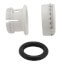 3/8" OD White Plastic Half Cartridge (Acetal)
