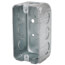 4" L x 2-1/8" W x 1-7/8" D Galvanized Steel Utility Box w/ 1/2" Knockout