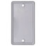 Plated Steel Blank Utility Cover (2-11/32" Width x 4-1/4" Length)