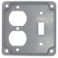 Toggle Switch and Duplex Receptacle Cover (4" x 4")