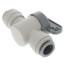 PISV0416S Acetal Shut-Off Valve, 1/2" Long Handle, Gray
