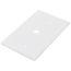 1-Gang Telephone & Coaxial Cable Wall Plate, Mid-Size, Polycarbonate - White