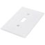 1-Gang Toggle Wall Plate, Mid-Size, Polycarbonate - White