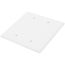 2-Gang Toggle Wall Plate, Box Mount, Mid-Size, Polycarbonate - White