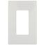 1-Gang Decorator Wall Plate, Screwless, Mid-Size, Polycarbonate - White