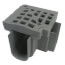 90-Degree Corner for Skinny Trench Channel Drain (Gray)