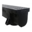Closed End Cap for Skinny Trench Channel Drain (Black)
