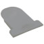 Closed End Cap for Skinny Trench Channel Drain (Gray)