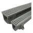 4' Skinny Trench Channel Drain & Grate (Gray)
