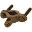 1/2"-1" Bronze Bare Ground Clamp w/ Brass Screw, 10 Sol - 2 Str (Pack of 25)