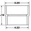 4" Schedule 40 DWV to SDR Adapter Spigot Coupling, PAD046