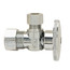 5/8" OD Comp x 3/8" O.D. Comp Angle Stop Valve, 1/4-Turn Operation w/o Freeze-Ups, Lead Free (Chrome Plated)