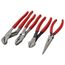 Pliers Set, 4-Piece (Groove Joint, Slip Joint, Long Nose, Diagonal Cutting)