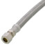 12" Braided Stainless Steel Hose Faucet Connector (3/8" Compression)