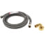 60" Braided Stainless Steel Dishwasher Connector w/ Garden Hose Elbow (3/8" x 3/8" Compression) 