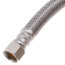 72" Braided Stainless Steel Dishwasher Connector w/ Garden Hose Elbow (3/8" x 3/8" Compression Thread)