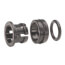 1/4" OD Black Plastic Half Cartridge (Polypropylene)