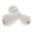 1/4" x 1/4" x 3/8" Polypropylene Reducing Tee