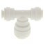 1/4" x 1/4" x 3/8" Polypropylene Reducing Tee
