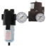 Pressure Reducing Valve for Single Pressure Systems, with sub-micron filter station, 2 psi gauges