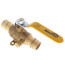 3/4" Expansion PEX Full Port Ball Valve w/ Waste Drain & Drop Ear Elbow (Lead Free)